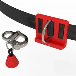 Ceinture CNF Octopus Freediving Rouge avec Largeur Inox