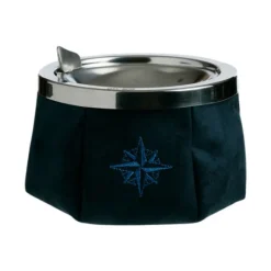 Cendrier Marine Business - Collection Windproof - Daim bleu marine