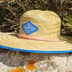 Chapeau de plage en paille tissé Panama Aquatone adulte