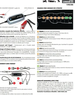 Chargeur de batterie Ctek Lithium XS 12V 5A