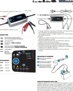 Chargeur de batterie Ctek M 100  7A  12V
