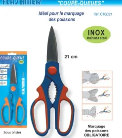 Ciseaux Coupe Queues Flashmer Inox 21 cm