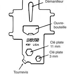Clé universelle Topomarine pour nable