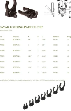 Clip pagaie pliable Sea-Lect