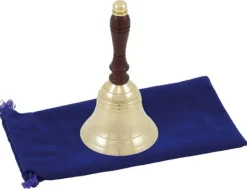 Cloche de table Décomarine en laiton et bois
