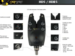 Coffret Détecteurs CarpSpirit 3 HD5 + HDR5
