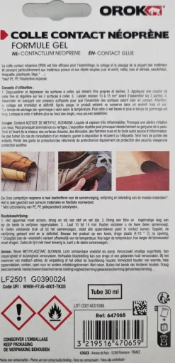 Colle néoprène Orok Gel 30ml