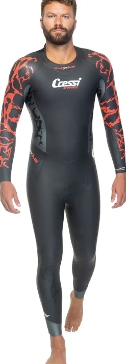 Combinaison de nage Cressi Kuwae - Homme - Noir /Rouge