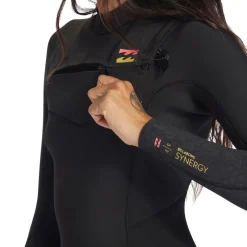 Combinaison femme Billabong Synergy 3/2 Front Zip - Wild Black