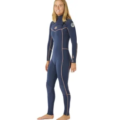 Combinaison femme Rip Curl Dawn Patrol Perf 3/2 Front zip - Navy