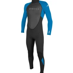Combinaison Homme O'Neill Reactor 3/2 mm back zip - Noir Bleu Ocean