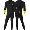 Combinaison néoprène enfant Wave Power garçon 4/3mm Black/Fluro Yellow