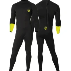 Combinaison néoprène enfant Wave Power garçon 4/3mm Black/Fluro Yellow