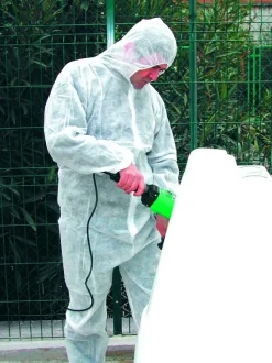 Combinaison VDM -  jetables polypropylène blanche
