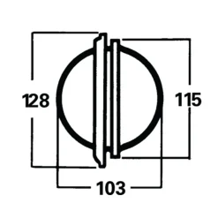 Compas Silva 100P de cloison