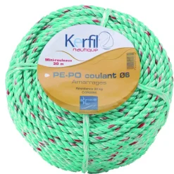 Cordage de pêche Kerfil polyéthylène polyester coulant 50 ou 30 m