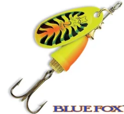 Cuiller Blue Fox Vibrax Fluorescent N° 4