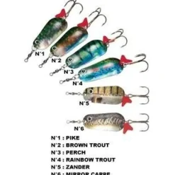 Cuillers de pêche Ondulantes Super Natural Blinker 22 gr / 55 mm Dam