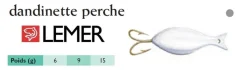 Dandinette perche hameçon double