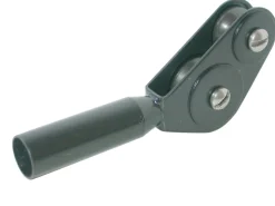 Double poulie de pointe acier inox noir