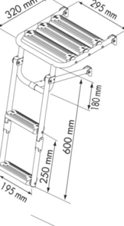 Echelle Nuova Rade pliable 2 marches