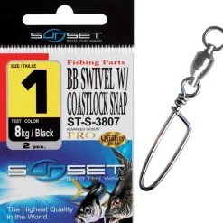 Emerillon Sunset Rolling BB Swivel W/ Coastlock Snap ST-S-3807