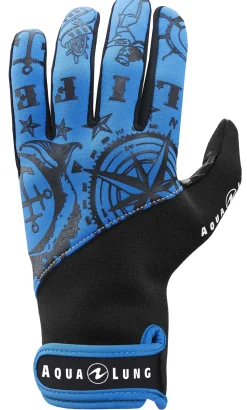 Gants Aqualung Admiral III - Noir/Bleu - 2 mm