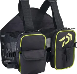 Gilet Daïwa Wading Noir-Vert-Eco