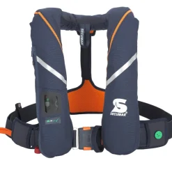 Gilet de sauvetage Automatique Secumar Survival Duo Protect 275N  Bleu foncé + harnais