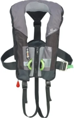 Gilet gonflable Plastimo SL 180N hydro Hammar gris + harnais