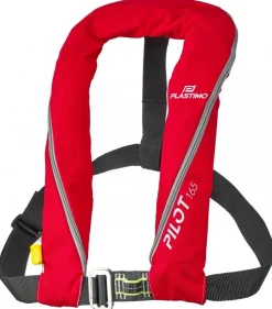 Gilet gonflable Plastimo Pilot 165N Automatique Rouge + Harnais