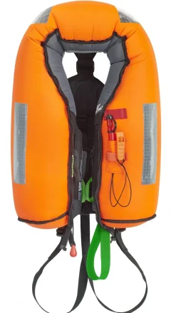 Gilet gonflable Plastimo SL 180N hydrostatique orange + harnais