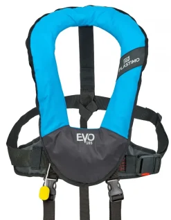 Gilet gonflable Plastimo Evo 165N automatique pro sensor turquoise + harnais