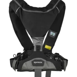 Gilet gonflable Spinlock 6D Deckvest 275 N Automatique Noir + Harnais