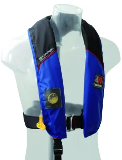 Gilet gonflable 4Water Skipper 150N hydro Hammar bleu + harnais