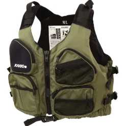 Gilet kayak pêche Aqua Design Kaaki 50N Vert