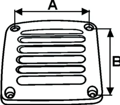 Grille ABS Nylon pour bâche 92 x 92