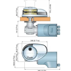 Guindeau électrique vertical Quick Marine Prince DP3