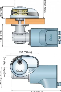 Guindeau électrique vertical Quick Marine Prince DP2