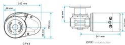 Guindeau électrique vertical Lewmar CPX1
