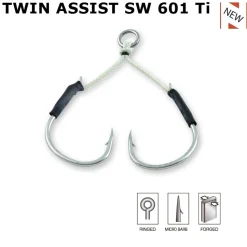 Hameçon Assist Hook Sakura Twin Assist 601 TI