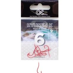 Hameçon Simple C&C Fishing Ryusen Nickel K Rouge
