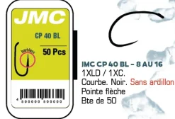 Hameçons JMC CP40BL - Boite de 50