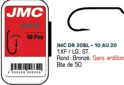 Hameçons JMC DR30BL - Boite de 50