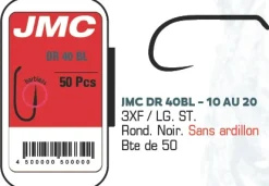 Hameçons JMC DR40BL - Boite de 50