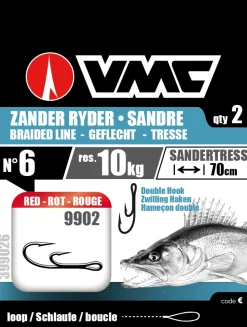 Hameçons montés Double Vmc 9902 R Spécial Sandre