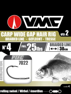Hameçons montés Vmc 7022 Carp Wide Gap