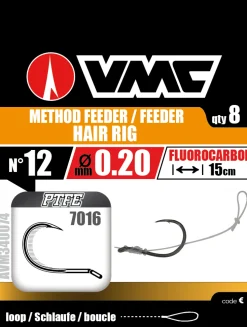 Hameçons montés Vmc 7016 Méthod Feeder Hair Rig