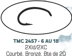 Hameçons mouche TMC 2457