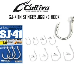 Hameçons simple Owner SJ41TN Stinger